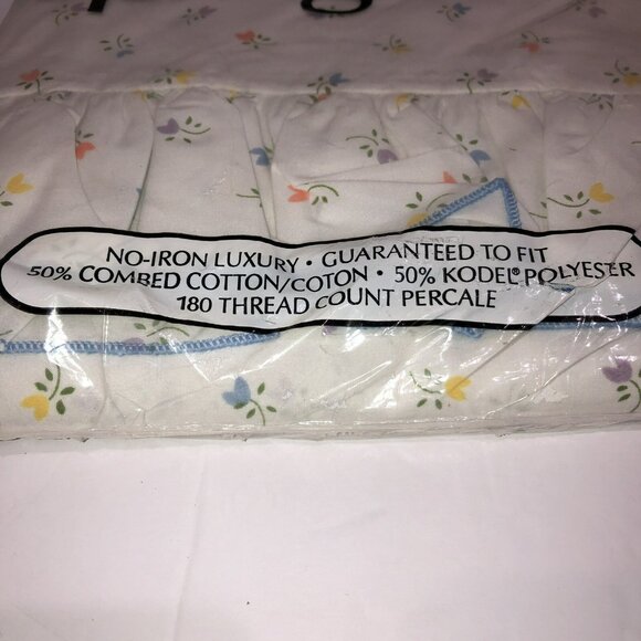 Vintage Springmaid New Old Stock Double Full Flat Sheet Copley USA Made Floral - Picture 2 of 6